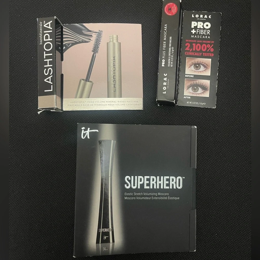 LORAC PRO PLUS FIBER MASCARA BLACK NEW IN BOX